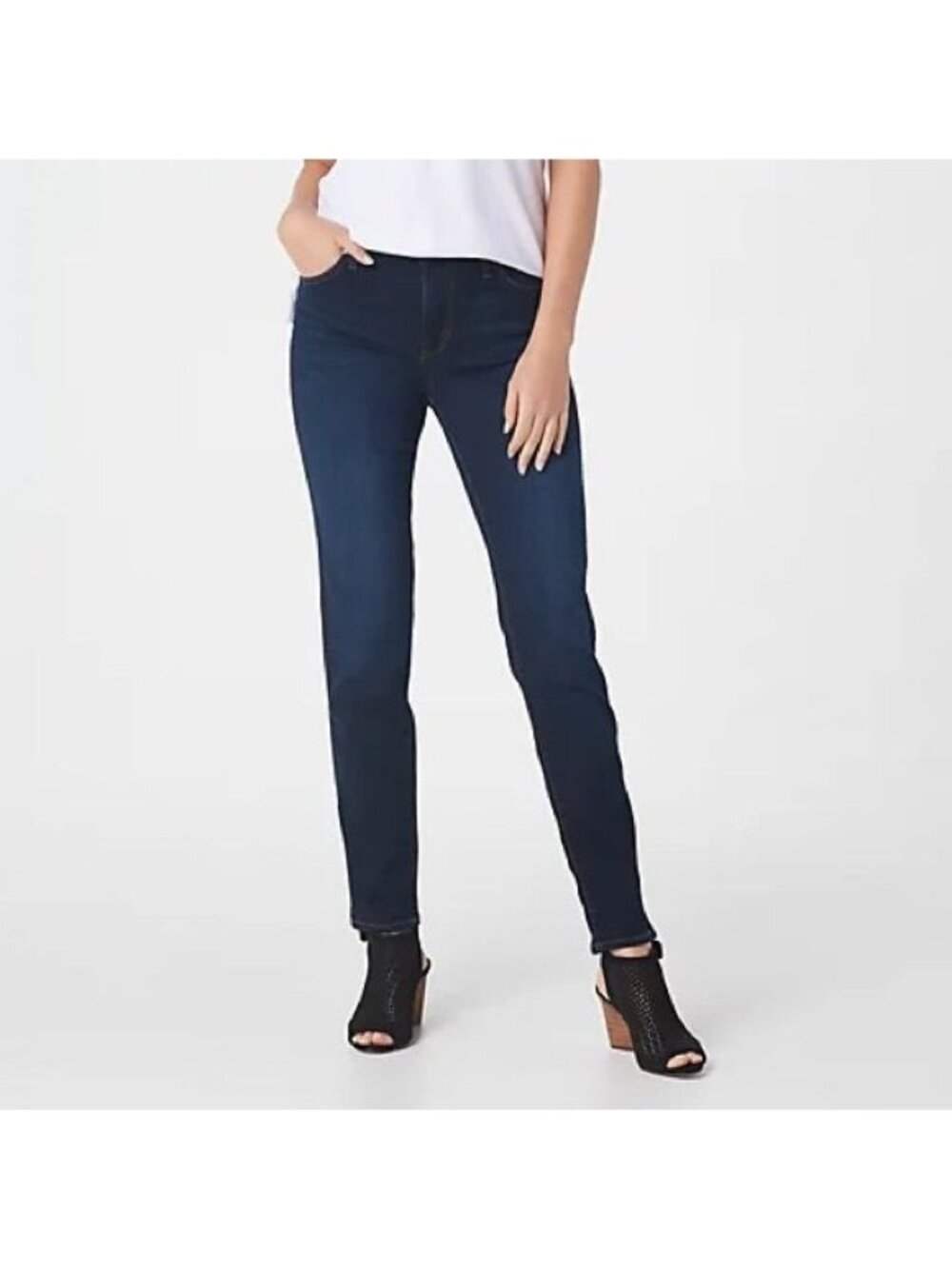 KUT From The Kloth Diana Fab Ab Skinny Jeans Dark Wash Raw Hem Womens Size 10